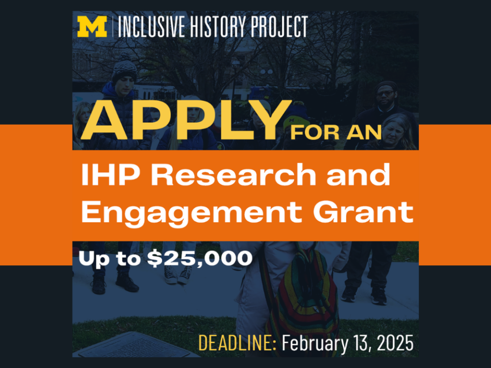 Decorative thumbnail promoting the IHP Research and Engagement Grant